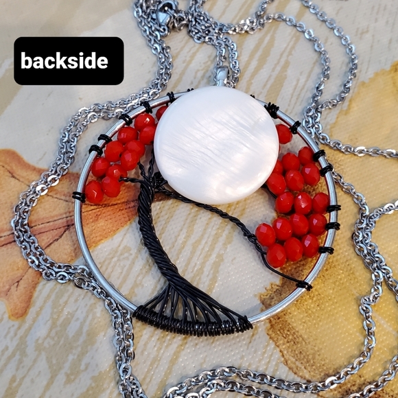 B7 NEW  Full Moon Stainless Steel Necklace - Picture 7 of 7